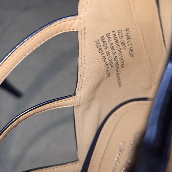 Liz Claiborne LC Heidi Strappy Heels Blue Size 9.5 - Picture 10 of 12